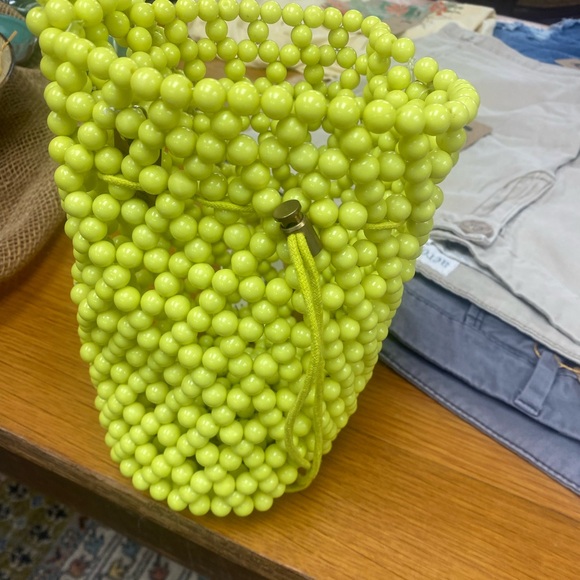 Free People Handbags - Free People Neon Beaded Bucket Bag